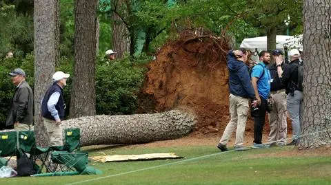 Ogromne drzewa runęły podczas prestiżowych zawodów golfowych. "Huk był przerażający"
