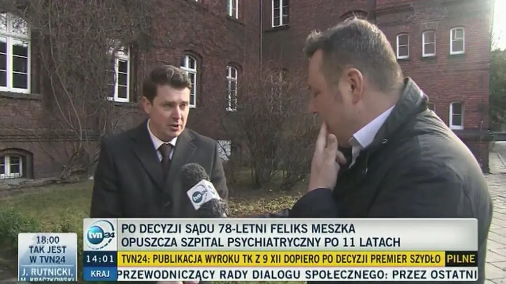 Po 11 latach wyszedł ze szpitala psychiatrycznego