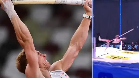 Tyczka Liska złamała się podczas skoku