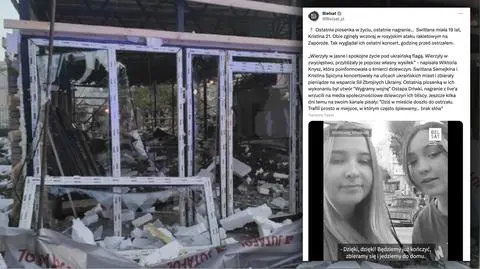 Śpiewały "wygramy wojnę", godzinę później doszło do ataku. "Rosyjska rakieta bezlitośnie odebrała im głos i życie"