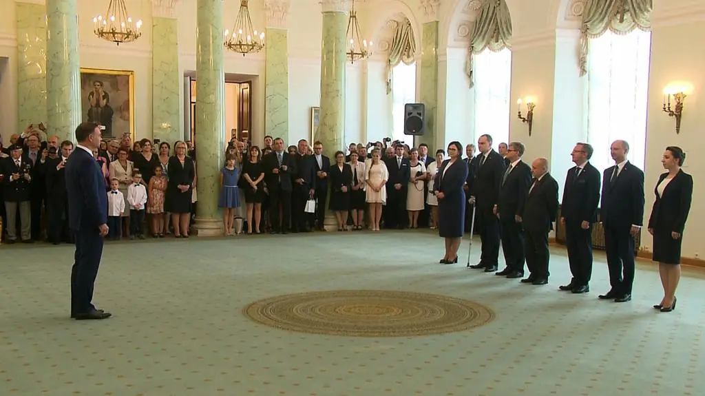 Prezydent Andrzej Duda powołał ministrów w swojej kancelarii 7 sierpnia 2015 roku