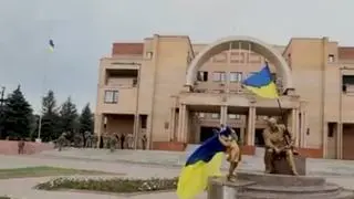 Ukraińscy żołnierze w Bałaklijce 