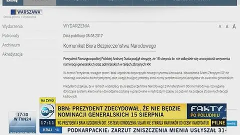 Prezydent zdecydował