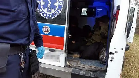 Migranci przewożeni byli w karetce z demobilu
