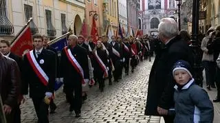 Uczestnicy przeszli z Fary na Plac Wolności 