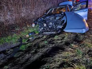Poważny wypadek na DK43 koło Wielunia