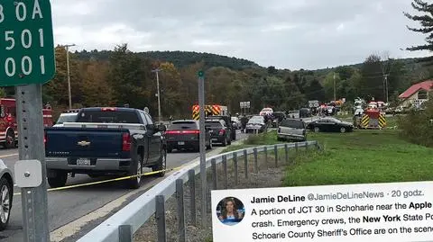 USA. Wypadek limuzyny z weselnikami. 20 ofiar śmiertelnych