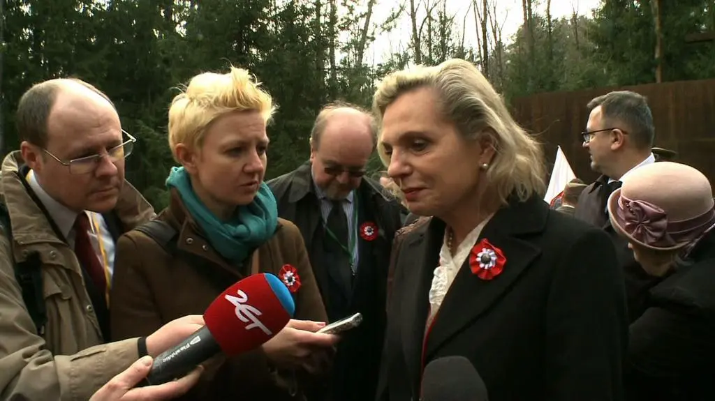 Anna Maria Anders na uroczystościach w Smoleńsku 