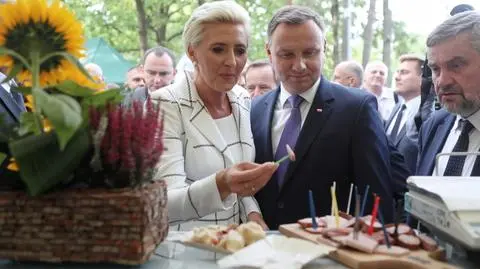 Andrzej Duda na Dożynkach w Spale
