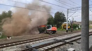 Do akcji włączono koparkę