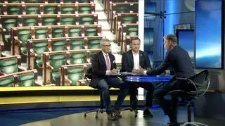 Senator Krzysztof Kwiatkowski i poseł Tomasz Trela w "Faktach po Faktach"