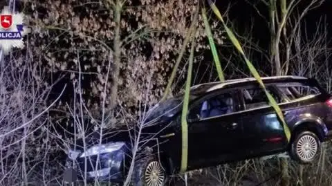 Wjechał autem do rzeki 