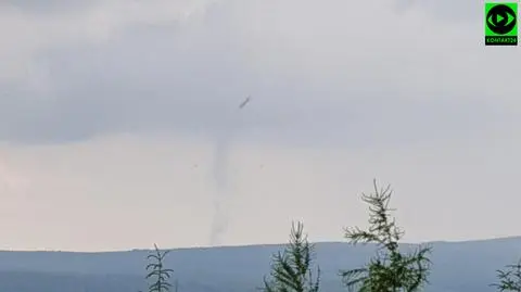 Zalążek trąby powietrznej koło Świeradowa-Zdroju