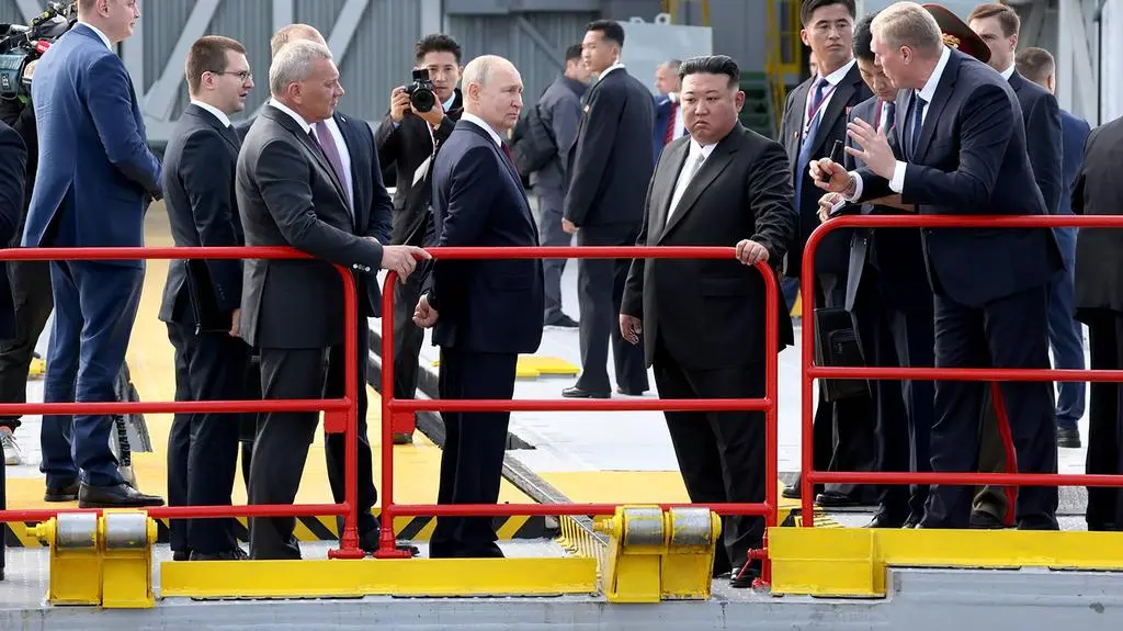 Władimir Putin i Kim Dzong Un