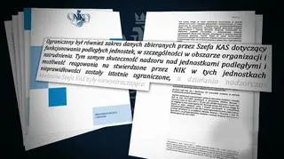 Fragment zdania, który zniknął z raportu NIK w sprawie Krajowej Administracji Skarbowej