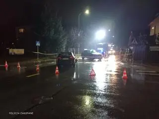 Kolizja i dachowanie w Zakopanem