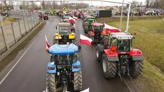 Protest rolników w Strykowie