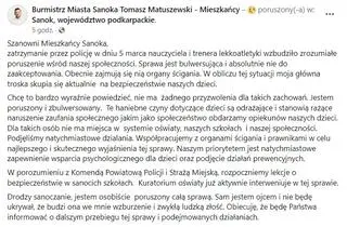 Wpis burmistrza Sanoka 