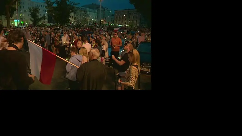 Protest w Łodzi