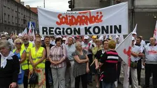 W protestach udział brało około 700 związkowców 