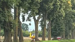 Wypadek na drodze 61 w okolicach Pułtuska