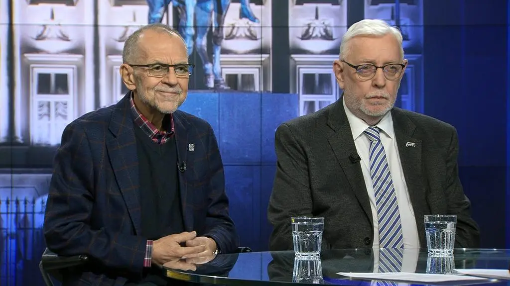 Prof. Krzysztof Rączka i Jerzy Stępień