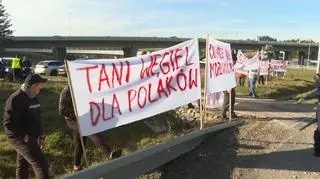 Protest sprzedawców węgla na zakopiance