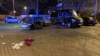 Zdjęcie zrobione tuż po zdarzeniu na stacji benzynowej