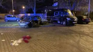Zdjęcie zrobione tuż po zdarzeniu na stacji benzynowej