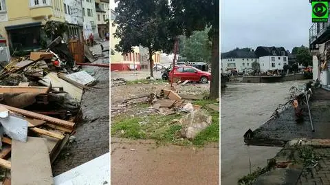 "Woda stała wszędzie. Wszystko jest powyrywane, zdemolowane, zmieszane z błotem". Relacja z Niemiec