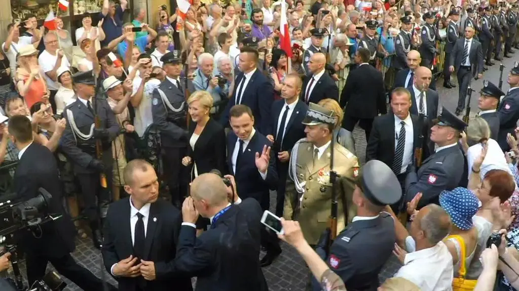 Tłumy witały Andrzeja Dudę