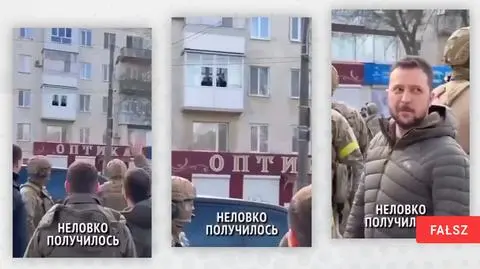 Зеленського в Херсоні закидають лайкою? Відео сфабриковане