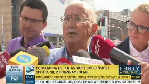 Paweł Deresz, mąż Jolanty Szymanek-Deresz, która zginęła w katastrofie o ekshumacji