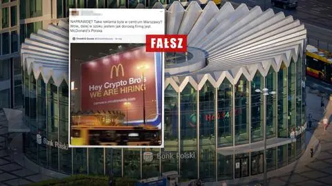"Taka reklama w centrum Warszawy?" Nie, sieć fast foodów jej nie zrobiła