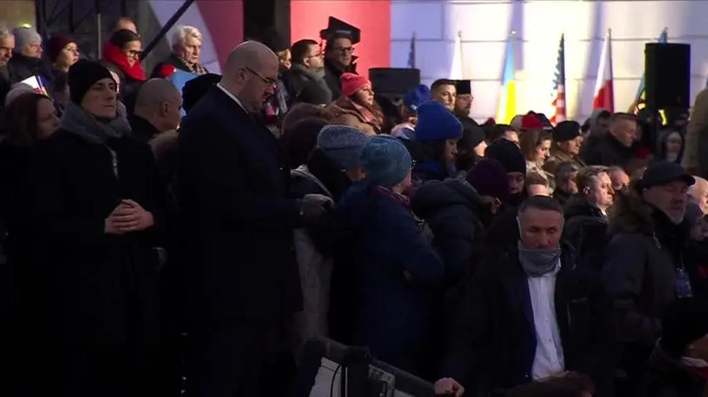 Prezydent Duda: dziś patrzymy na płonącą Ukrainę, patrzymy na płonące miasta