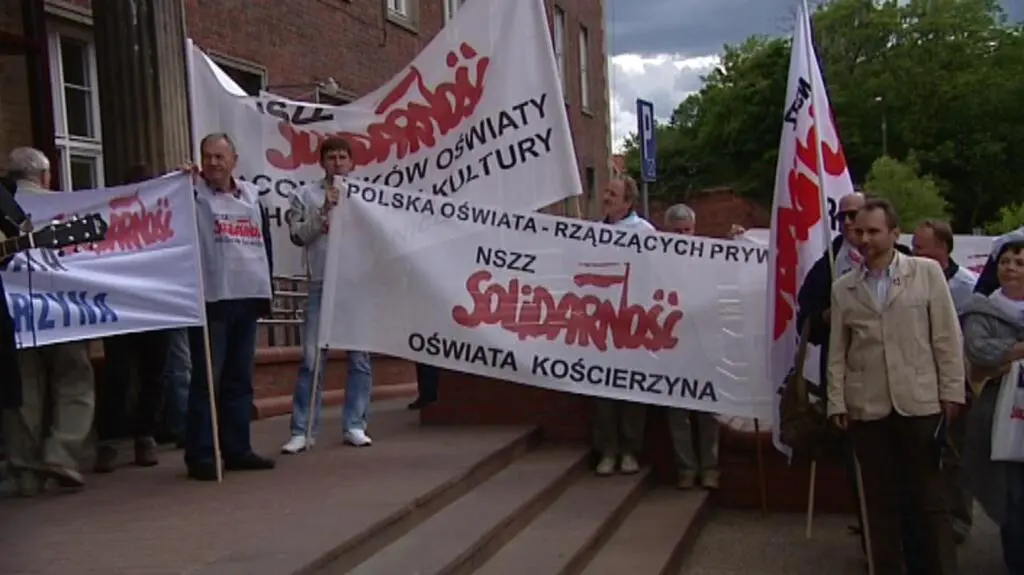 Solidarność z Pomorza protestowała w Gdańsku