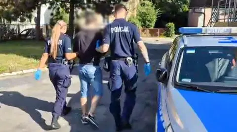 Groził policjantom i użył siły