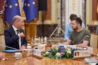 Olaf Scholz spotkał się z Wołodymyrem Zełenskim w czerwcu