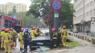 Wypadek w alei "Solidarności"