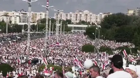 Marsz opozycji w Mińsku 