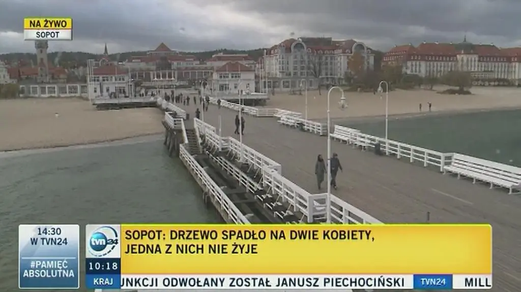 Silny wiatr na Pomorzu