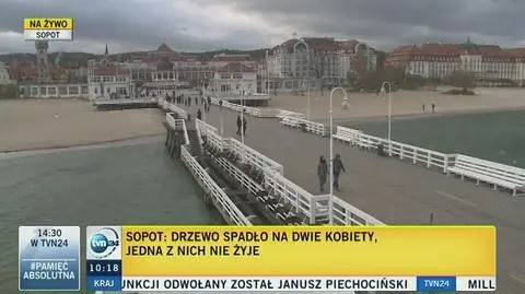 Silny wiatr na Pomorzu