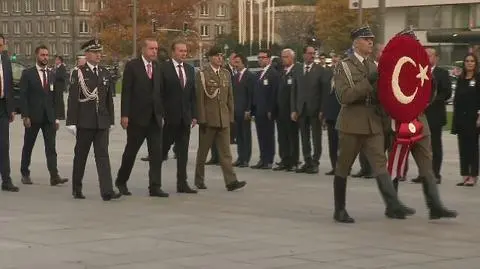 Prezydent Erdogan złożył wieniec przy Grobie Nieznanego Żołnierza