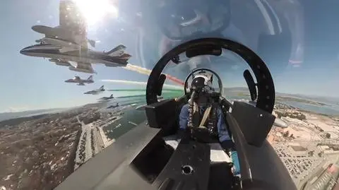 Frecce Tricolori nad Cagliari i Palermo