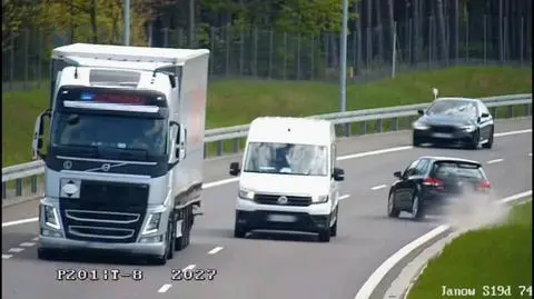 Jechała pod prąd drogą ekspresową