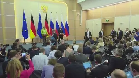 Spotkanie Merkel i Putina w Soczi