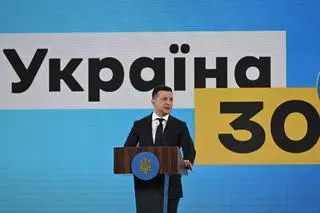 Wołodymyr Zełenski na forum "Ukraina 30. Koronawirus: wyzwania i odpowiedzi"