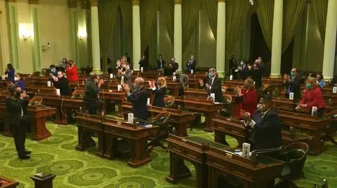 Tak wyglądał moment, w którym Biden dostał wymaganą liczbę głosów elektorskich