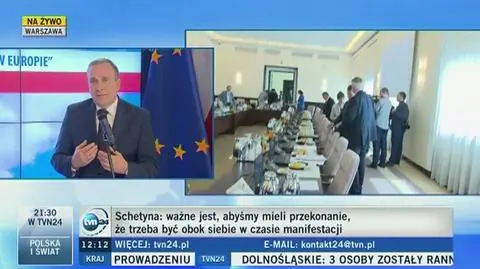 Schetyna o dalszej współpracy z opozycją