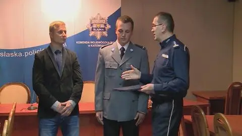 Podziękowania dla kierowcy i policjanta po pościgu w Katowicach